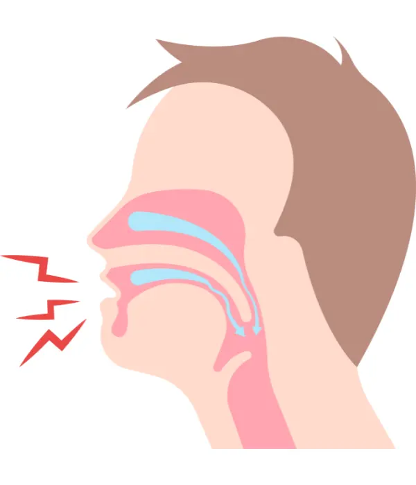 Imagen de diagnóstico de apnea obstructiva del sueño