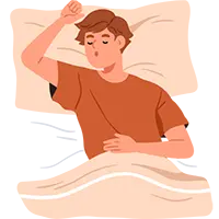Ilustracion de persona durmiendo
